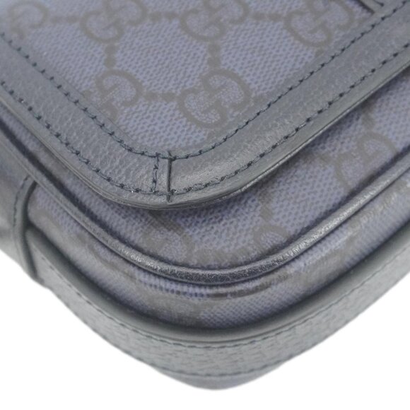 Gucci Ophidia Super Mini GG Supreme Canvas Shoulder Bag Navy Blue 795466 - Picture 9 of 14